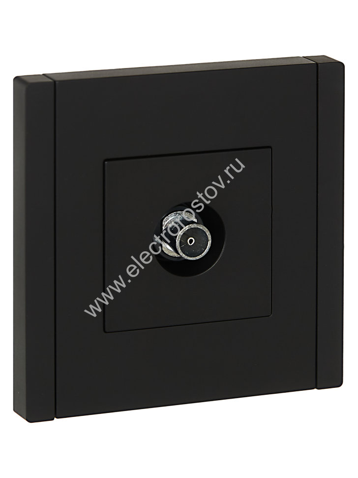 IEK FORTE&PIANO Черный Розетка TV оконечная FP128