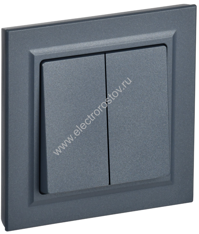 IEK BRITE Маренго Выключ. 2-кл. 10А в сборе ВСР10-2-0-БрМ