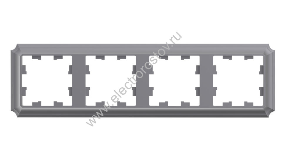 Systeme Electric AtlasDesign Antique Сталь Рамка 4-ая, универсальная