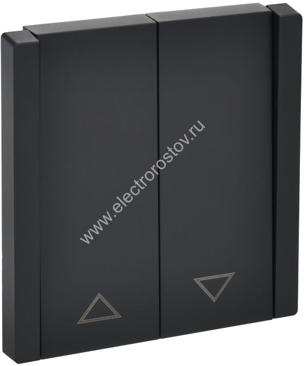 IEK FORTE&PIANO Черный Выключатель жалюзи 10А FP111