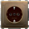 Schneider Electric Merten SD Античная латунь Механизм Розетки 16А с з/к б/шт