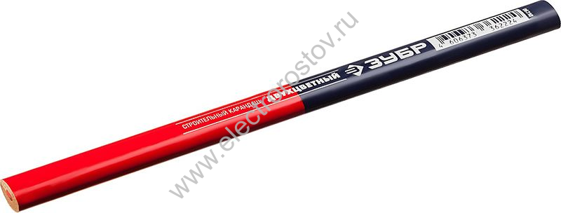 Карандаш КС-2 двухцветный, 180мм ЗУБР