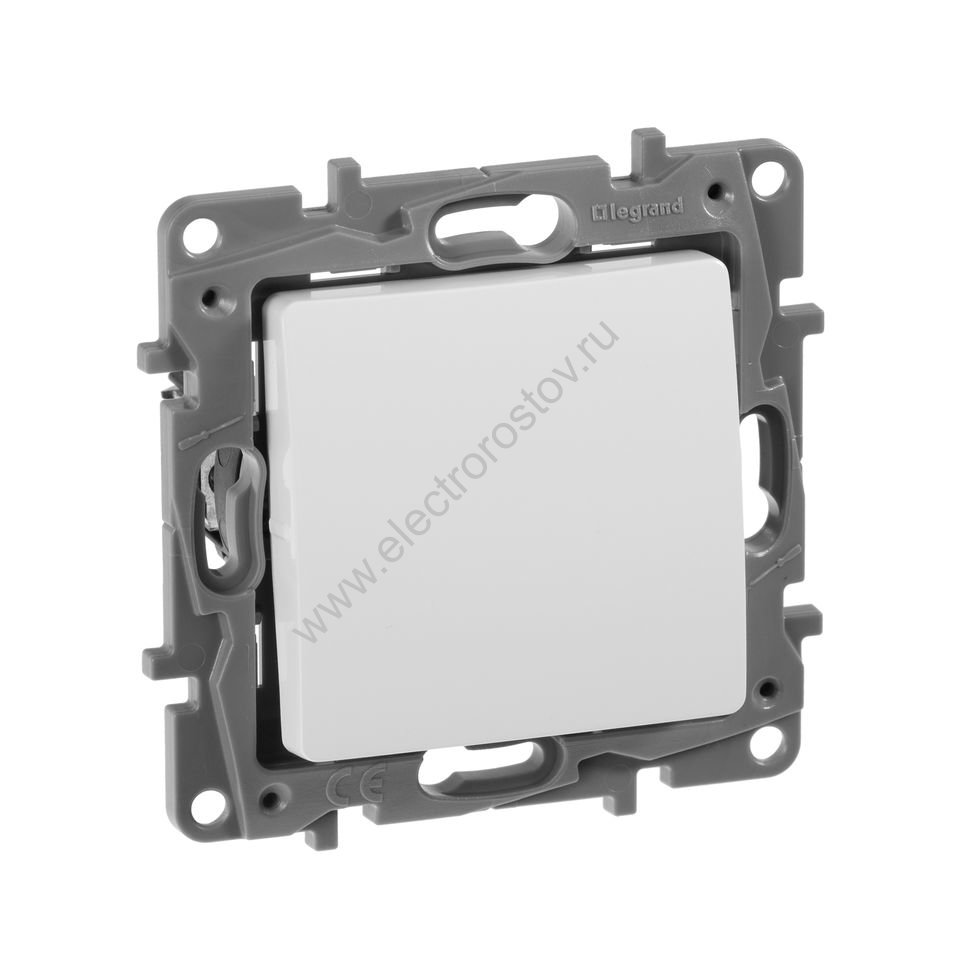 Etika Белый Кнопочный Выключатель 1-клавишный Legrand