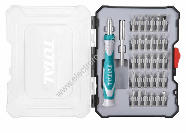 Набор мини бит для точных работ с держателем 32 шт Total