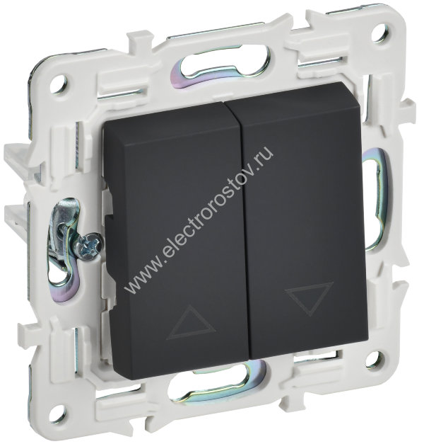 IEK SKANDY Графит Выключатель жалюзи 10А SK-V12G