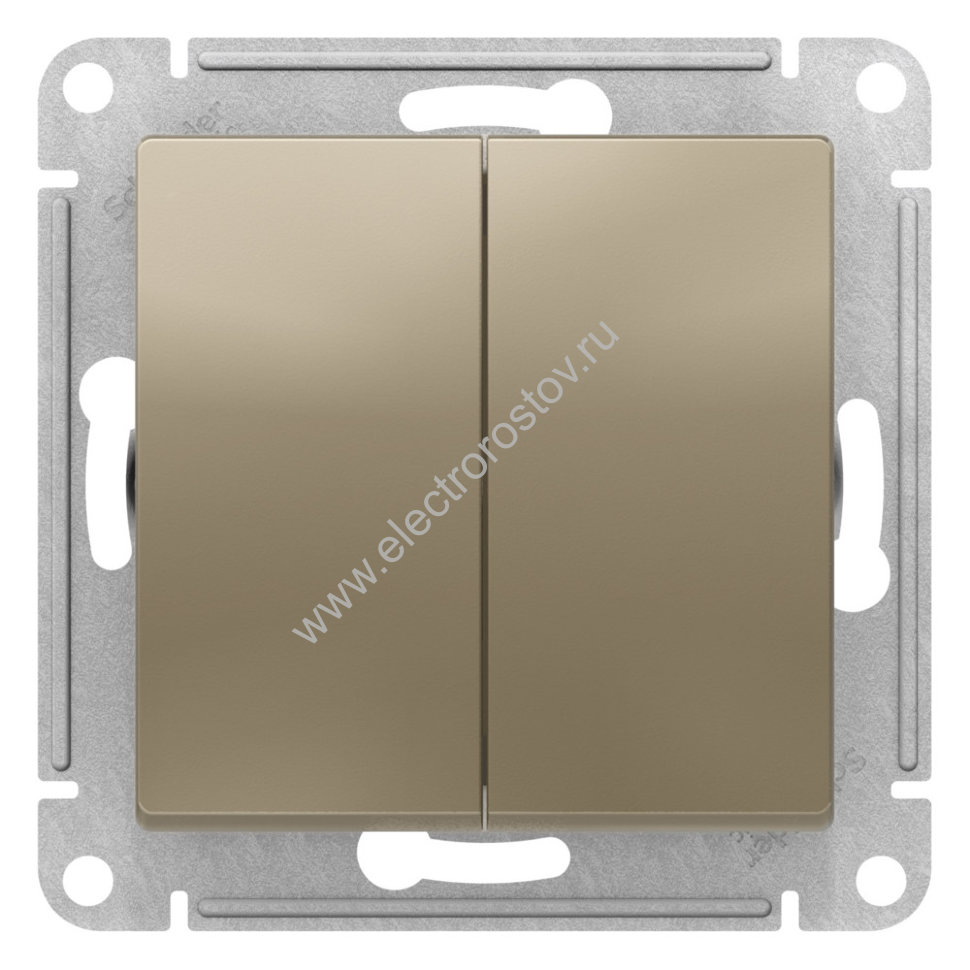 AtlasDesign Шампань Переключатель перекрестный 2-клавишный Schneider Electric