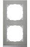 Schneider Electric Merten SM M-Pure Decor Нерж.сталь/Алюминий Рамка 2-ая