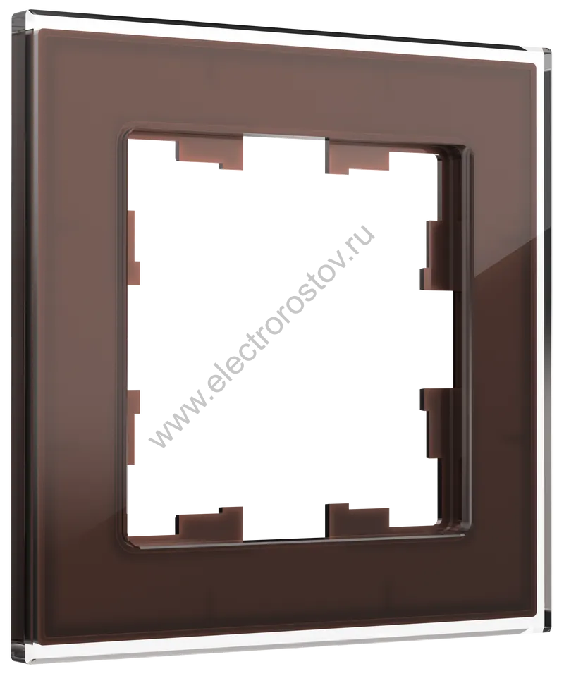 IEK BRITE DECOR Темн.бронза глянц стекло Рамка 1-м РУ-1-2-БрТБ