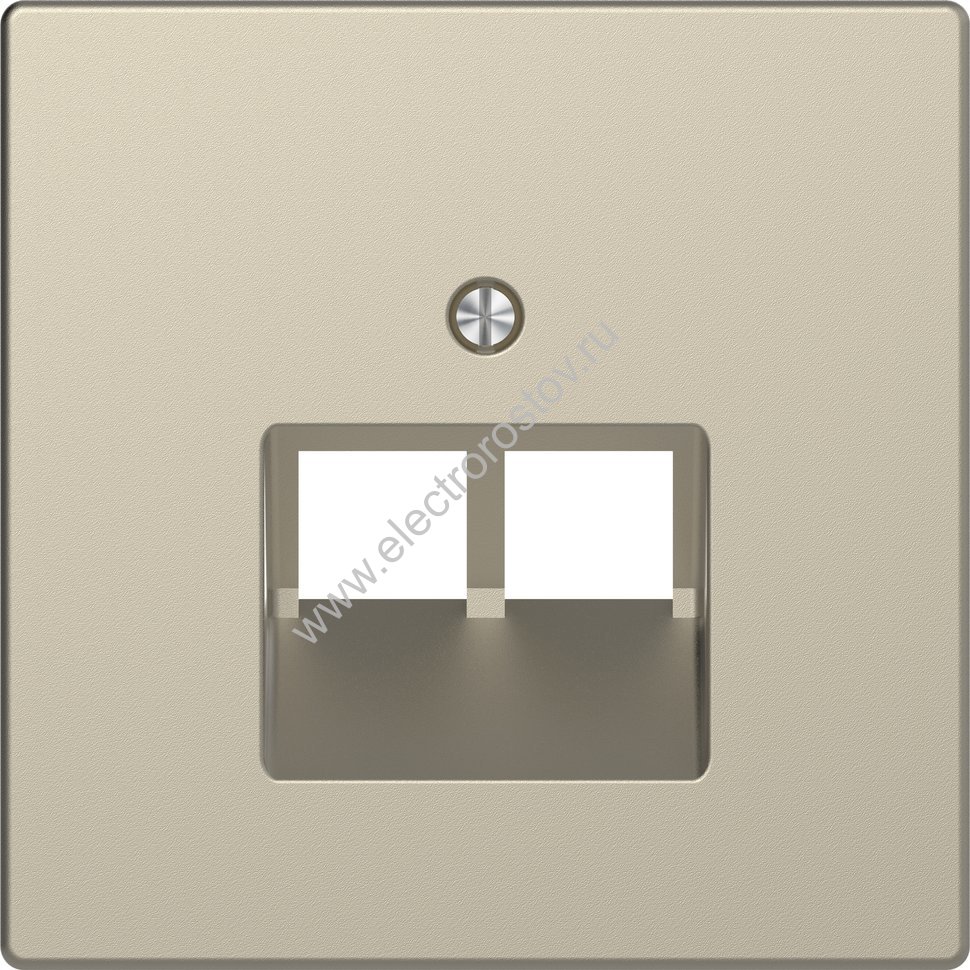 Merten D-Life Сахара Накладка центральная для розетки 2-ной RJ45 Schneider Electric