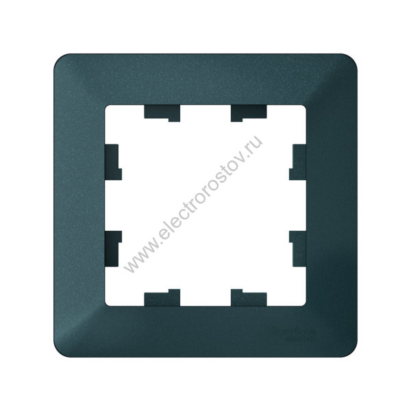 Systeme Electric AtlasDesign Air Изумруд/дымчатый черный Рамка 1-ая