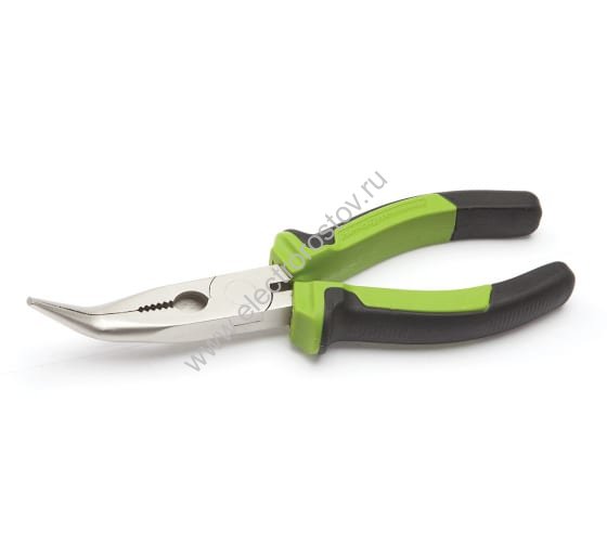 Длинногубцы 160мм с изогнутыми губками Дело Техники