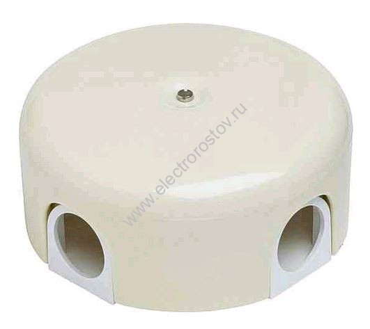 BIRONI ABS-пластик Слоновая кость Коробка распределительная 110х35мм (4 кабельных ввода в комлекте)
