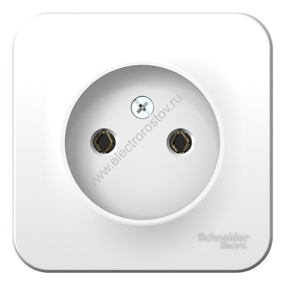 Blanca наруж Белый Розетка б/з без шторок 16А, 250В, изолир. пластина Schneider Electric