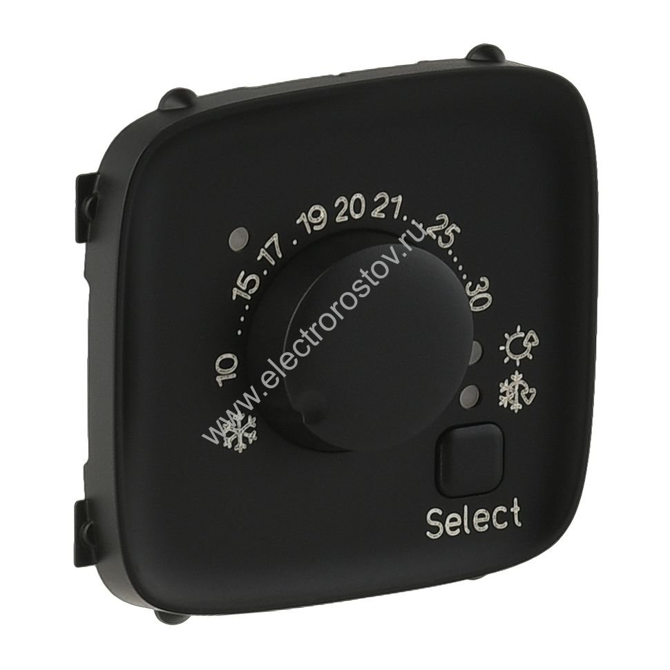 Valena Allure Антрацит Лицевая панель Термостат комнатный электронный Legrand