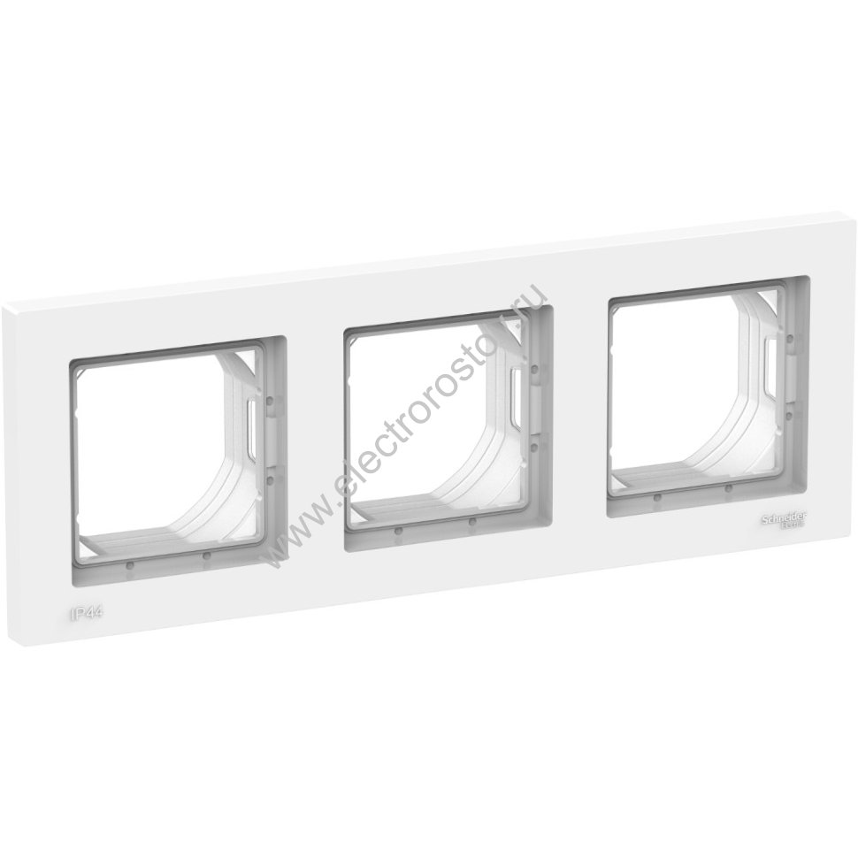 AtlasDesign Aqua Бел Рамка 3-ая IP44 Schneider Electric
