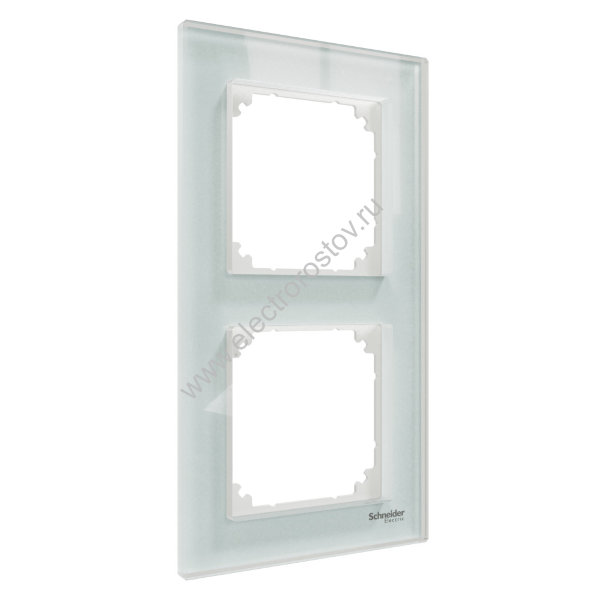 Schneider Electric Merten SM M-Elegance Стекло Белый Кристалл Рамка 2-ая