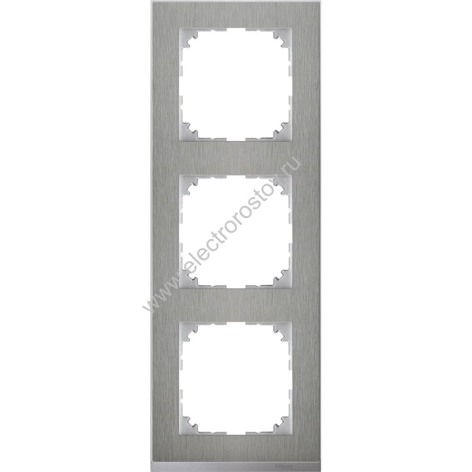 Schneider Electric Merten SM M-Pure Decor Нерж.сталь/Алюминий Рамка 3-ая