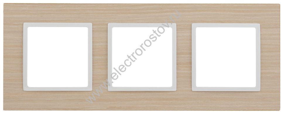 Elegance Белен.дуб/белый Дерево Рамка 3-ая ЭРА