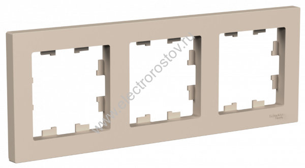 AtlasDesign Песочный Рамка 3-ая, универсальная Schneider Electric