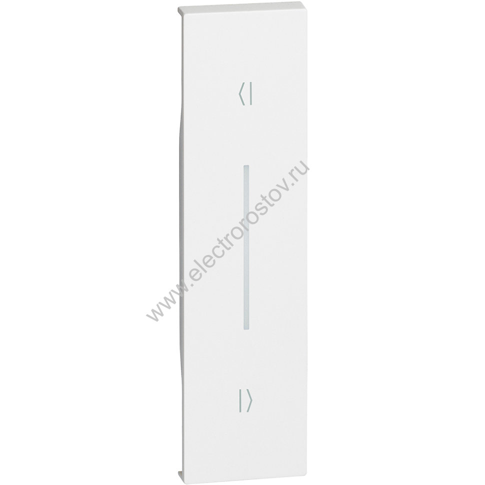 Living now Белый Лицевая панель для выключ рольставень (вертикальн) 1 мод Bticino