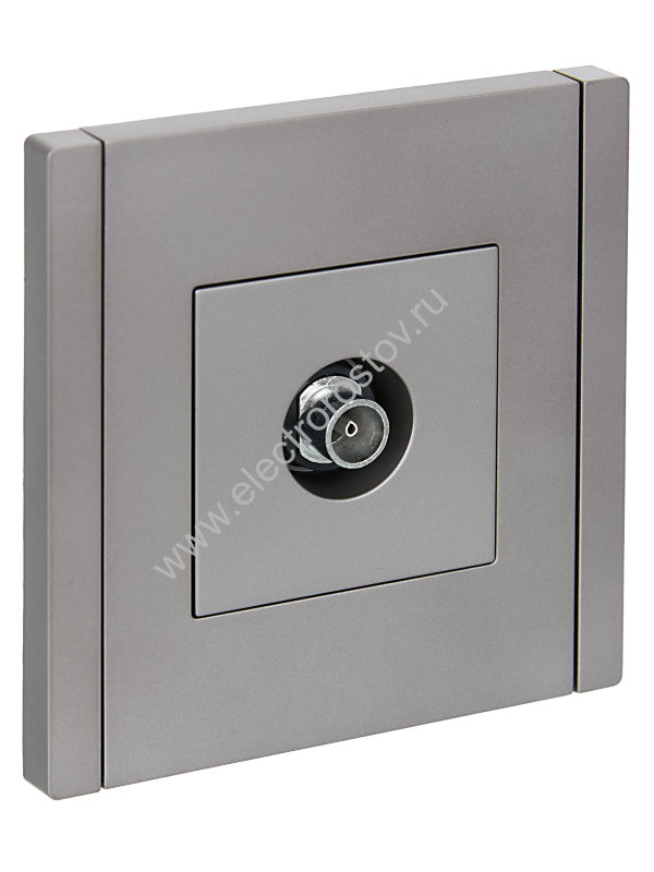 IEK FORTE&PIANO Сталь Розетка TV оконечная FP528