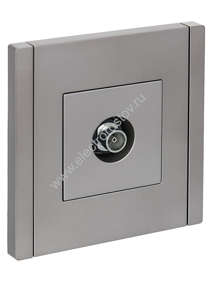 IEK FORTE&PIANO Сталь Розетка TV оконечная FP528