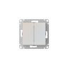 AtlasDesign Жемчуг Переключатель 2-клавишный c быстрозажим. клеммами Schneider Electric