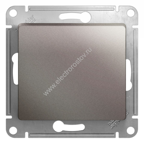 Glossa Платина Выключатель 1-клавишный Schneider Electric