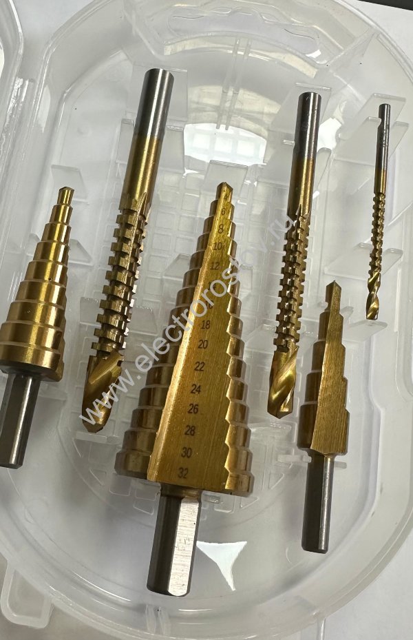 Набор ступенчатых сверл 6 предметов
