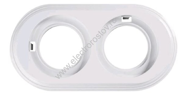 Лизетта Белый Рамка 2 постовая, пластик Bironi