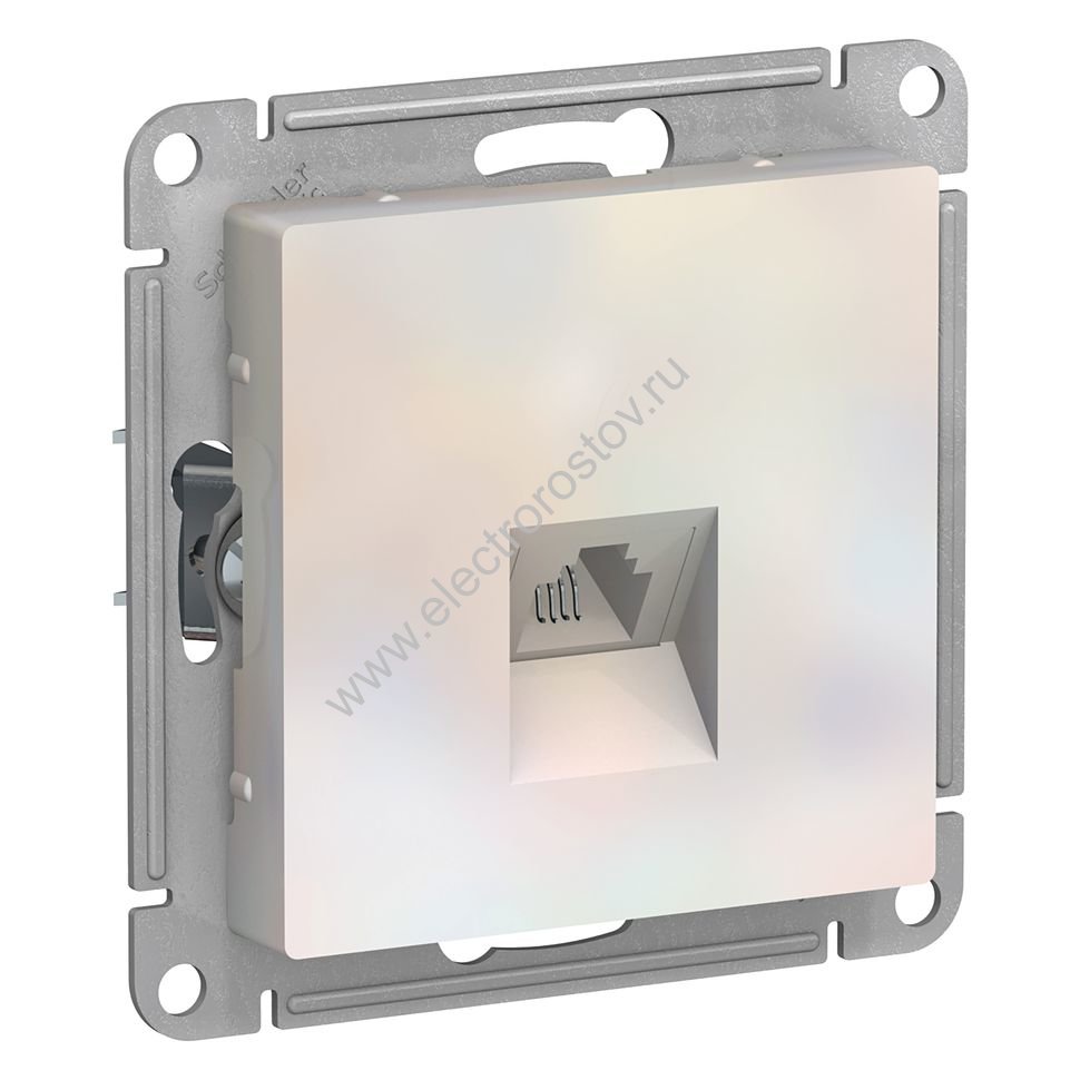 AtlasDesign Жемчуг Розетка телефонная RJ11 Schneider Electric