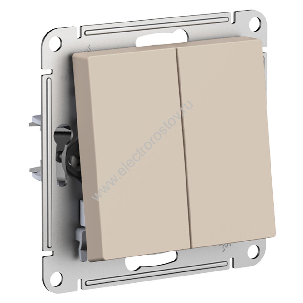 AtlasDesign Песочный Выключатель 2-клавишный Schneider Electric
