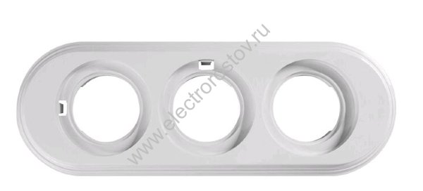 Лизетта Белый Рамка 3 постовая, пластик Bironi