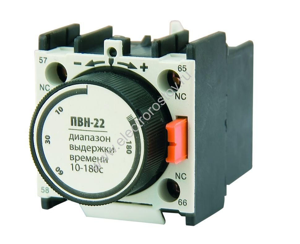 Приставка выдержки времени ПВН-12 (вкл. 10-180 сек) 1з+1p