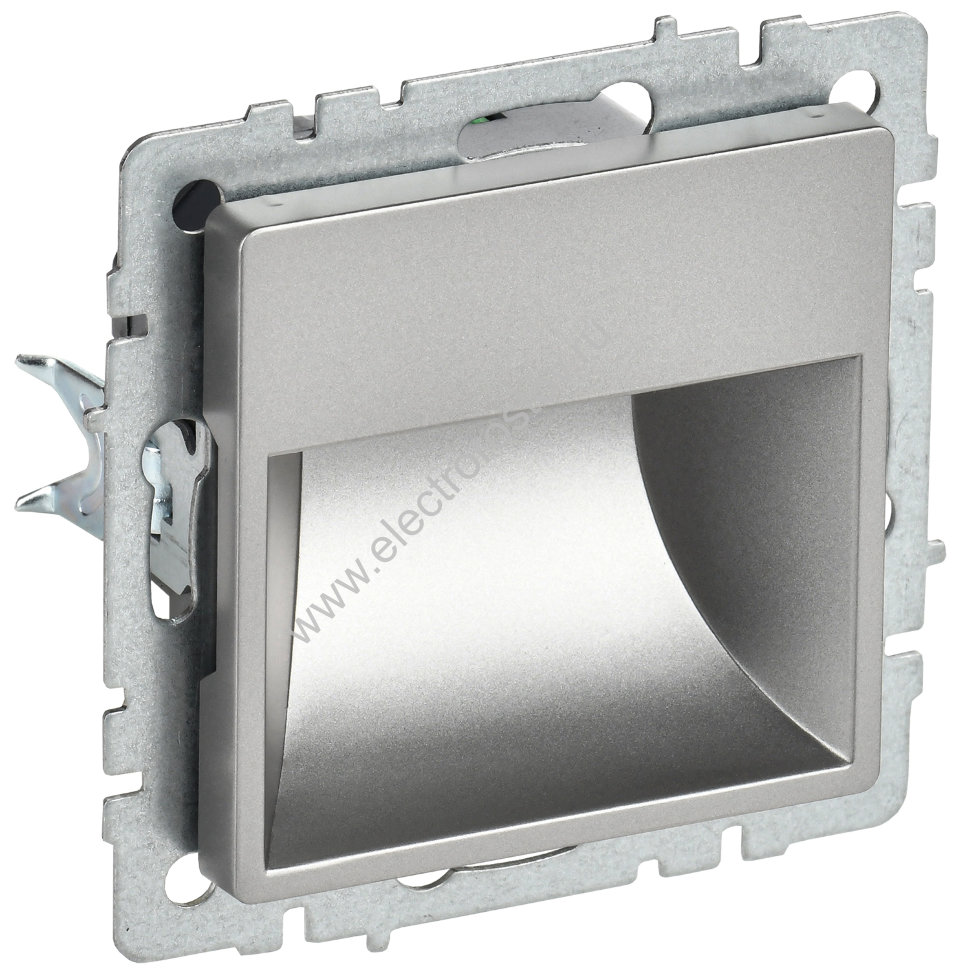 IEK BRITE BASE Сталь Подсветка LED встраиваемая ПЛ20-БрС сталь