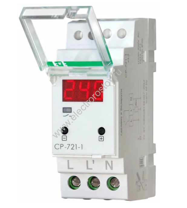 Реле напряжения CP-721-1 63A Евроавтоматика F&F