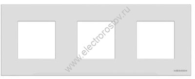 Zenit Стекло белое Рамка 3-я 2+2+2 мод ABB