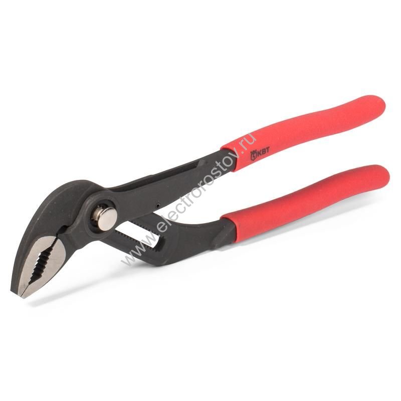Клещи переставные 250мм с кнопочной фиксацией КВТ