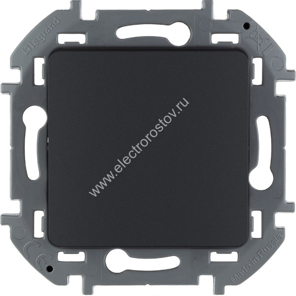 INSPIRIA Антрацит Переключатель без фиксации (кнопка) с Н.О./Н.З. контактом 6 A - 250 В Legrand