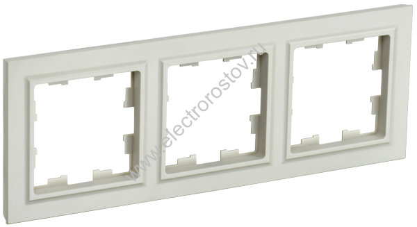 IEK BRITE BASE Бежевый Рамка 3-м РУ-3-БрКр