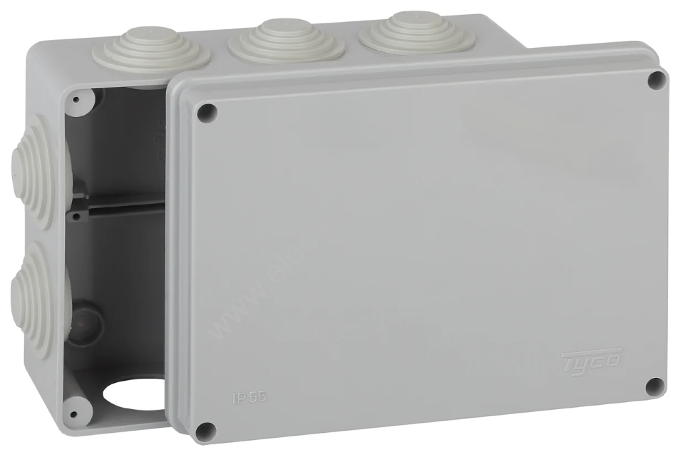 Распред. коробка открытой установки 200х140х75 IP55 RUVinil