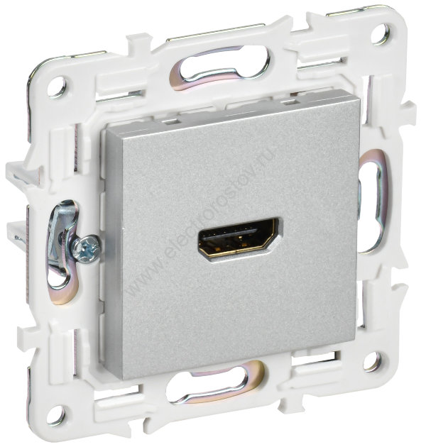 IEK SKANDY Серебряный Розетка HDMI SK-H01S