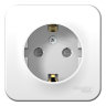 Blanca наруж Белый Розетка с/з со шторками 16А, 250В, изолир. пластина Schneider Electric