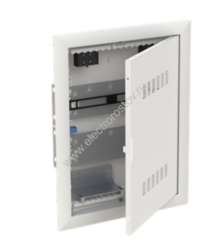 Щит UK620MVB мультимедийный (без розетки) с дверью с вентиляц. отверстиями и DIN-рейкой (2 ряда) ABB