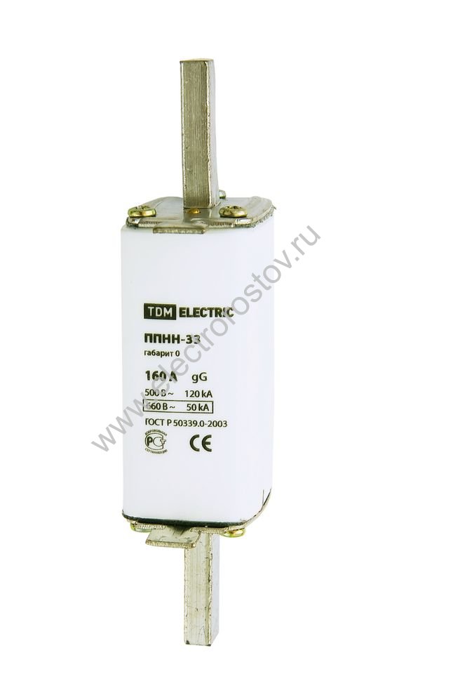 Предохранитель вставка плавкая ППНН-33 габ.00, 160А TDM