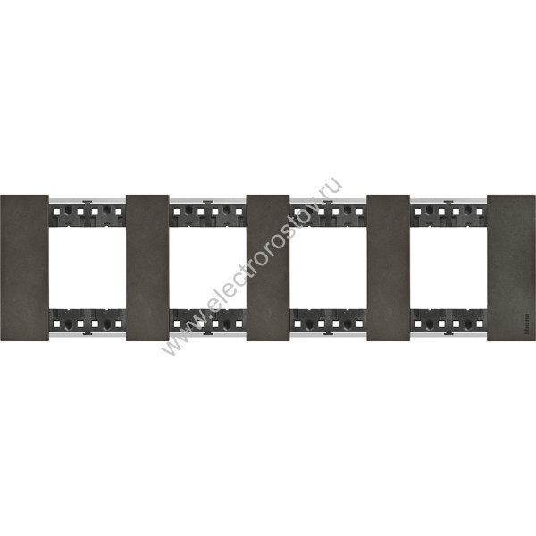 Living now Космос Рамка немецкий стандарт 4 поста (2+2+2+2 мод) Bticino