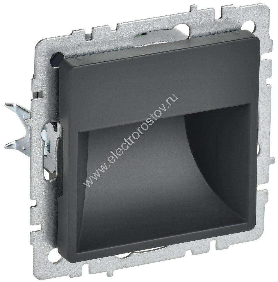 IEK BRITE BASE Графит Подсветка LED встраиваемая ПЛ20-БрГ